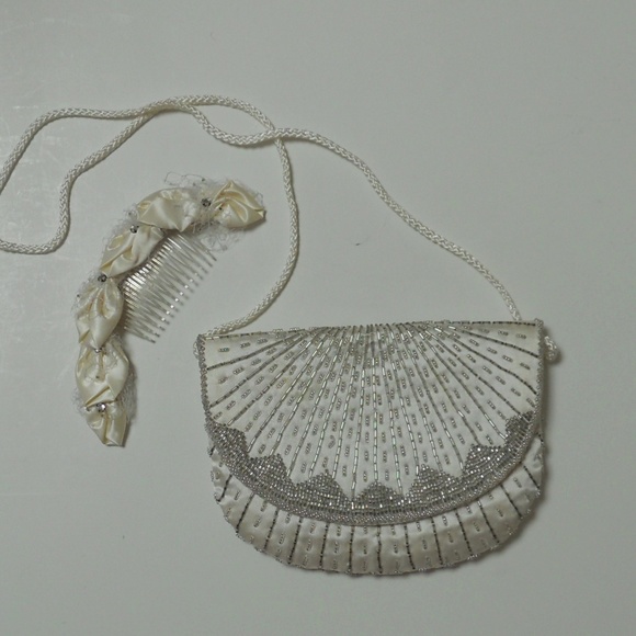 Vintage Magid Beaded Purse and Head Dress - Picture 7 of 8